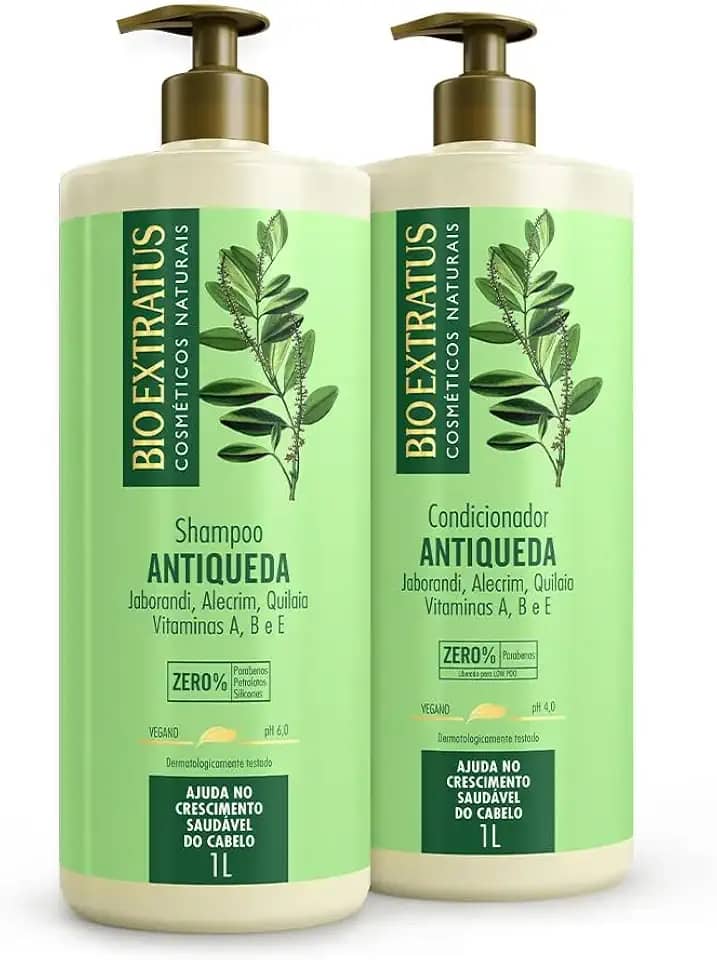 Kit Bio Extratus Antiqueda Jaborandi (1L) Shampoo e Condicionador