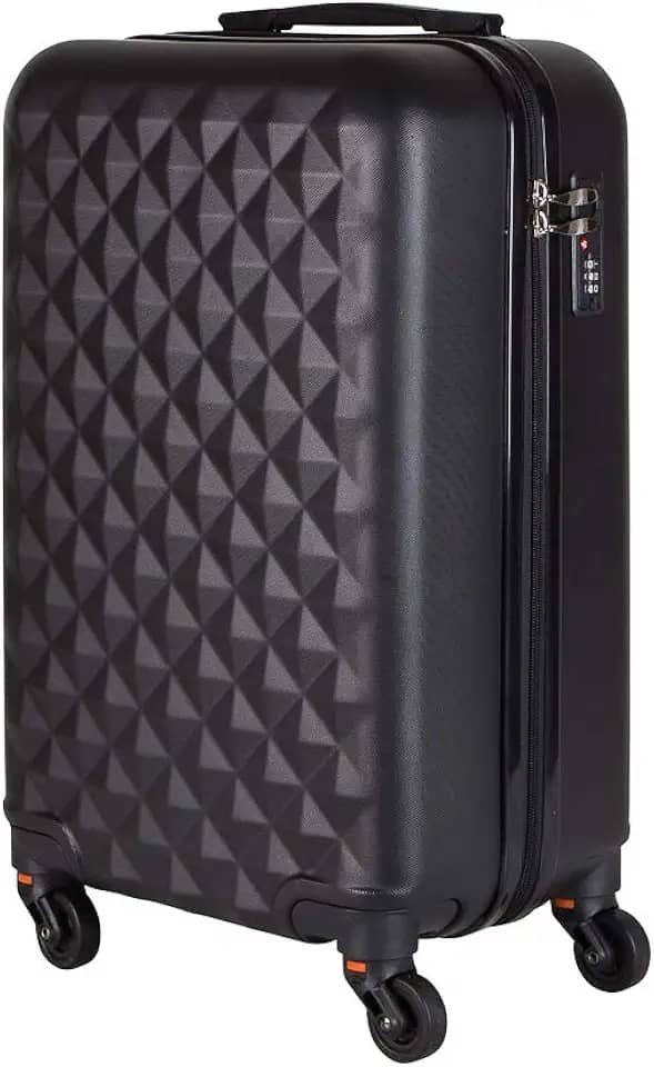 Mala de Bordo em ABS Com 4 Rodas 360 - Inglaterra (Preta)