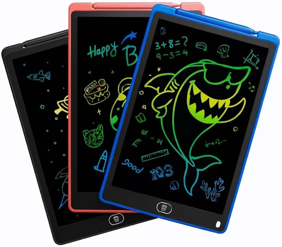 Lousa Magica Infantil 12 Polegadas Grande LCD Digital Tablet de Desenho e Escrita - Tablet Quadro Mágico para Criança Educativo Premium MyBrins
