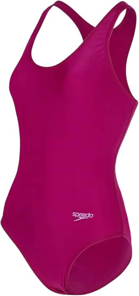 Maiô, Speedo, Performance, Tecido Liso com Costas Performance e Lycra Xtra Life, tamanho GG2 - Orquídea