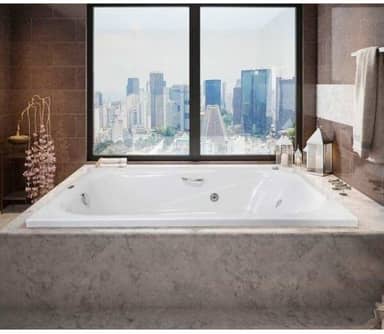 Banheira Hidromassagem Dupla Ouro Fino Cristal 170cmx110cmx40cm 220V Branco