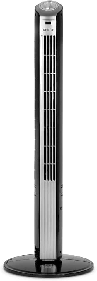 Ventilador Torre Spirit Easy 90 Cm Preto Prata 220V