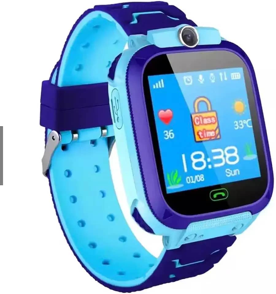 Smartwatch Infantil, GPS, Câmera, Chat, Botão SOS, À Prova d'Água IP67, Azul, Rosa, Preto, Rastreador de Localização para Crianças com App de Rastreamento