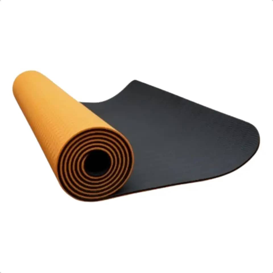 Tapete Dupla Face para Yoga, 183 x 61 cm, 6mm de Espessura, Roxo, Antiderrapante