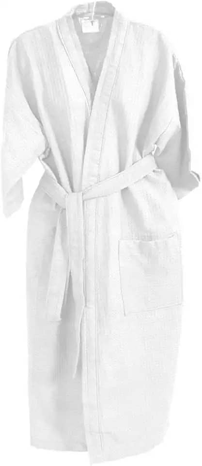 Roupão de Banho Atoalhado Luxo 100% Algodão M, G e GG Unisex - Cores Azul, Rosa, Branco, etc