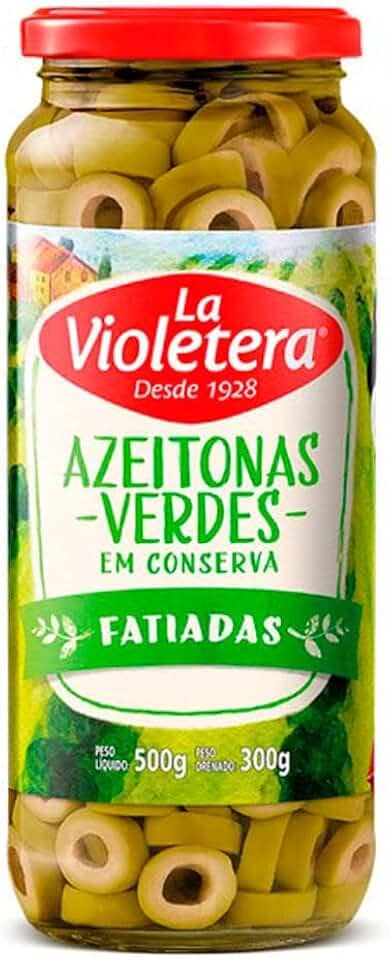 Azeitonas Verdes Em Conserva Fatiadas La Violetera 320g