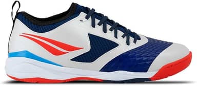 Chuteira Penalty Max 1000 Ecoknit Futsal Branca e Roxa