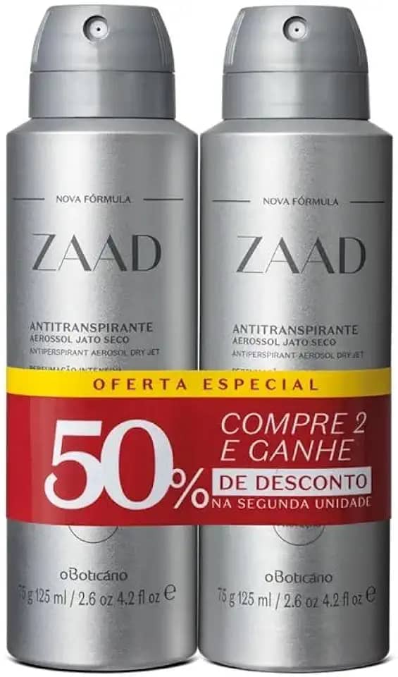 Kit Desodorante Antitranspirante Zaad (2 unidades) O Boticario