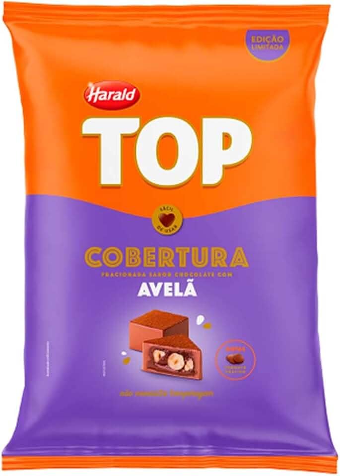Gotas de Chocolate Fracionado Top Avelã 1,01kg - Harald