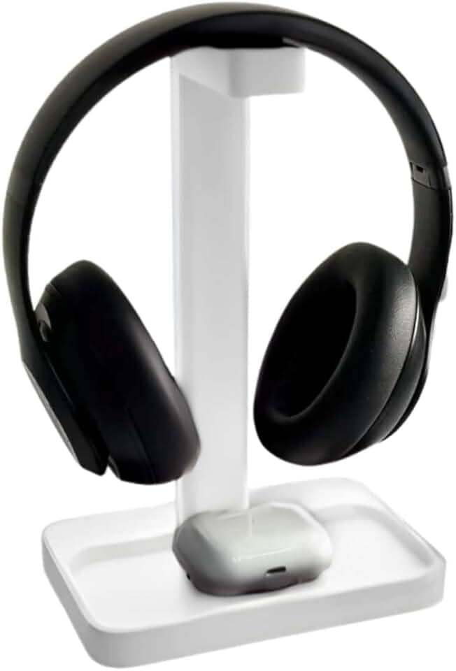 Suporte para headset e Fone De Ouvido Gamer. (Branco)