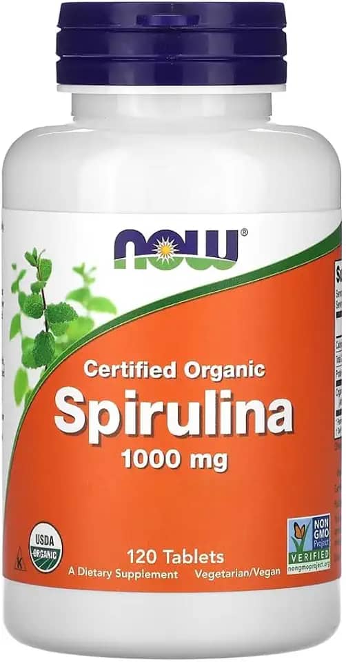 Spirulina 1000 Dupla Força Now Foods 120 Tabls Importado