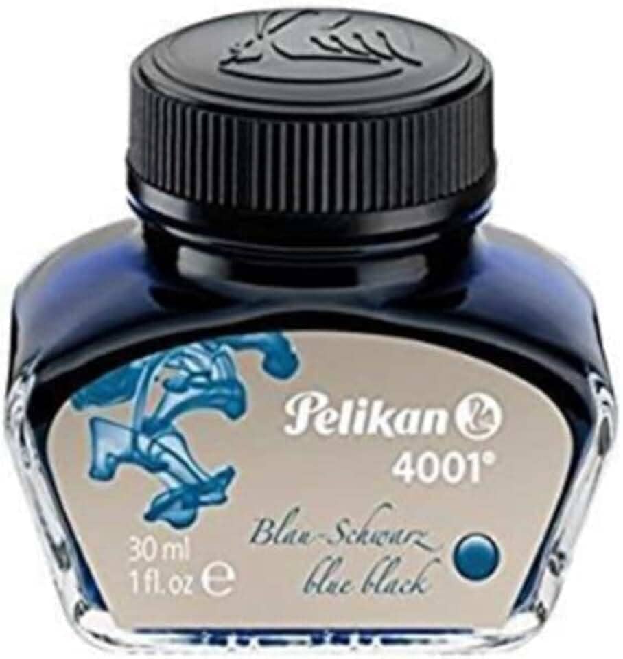 Pelikan Tinta Para Caneta Tinteiro 4001 Preto 30Ml, Preto