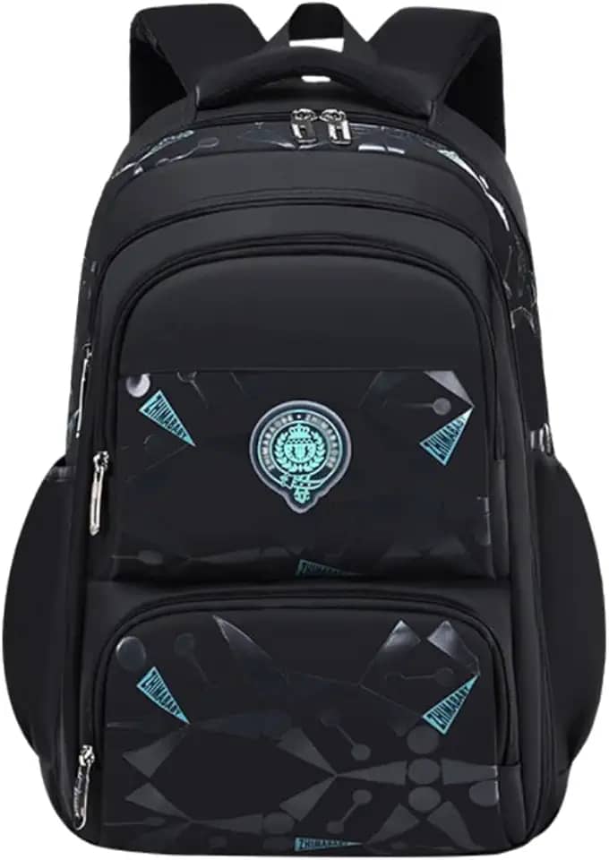 Mochila Masculina Bolsa Escolar Infantil Meninos Grande Espaço Lápis Fichario Notebook