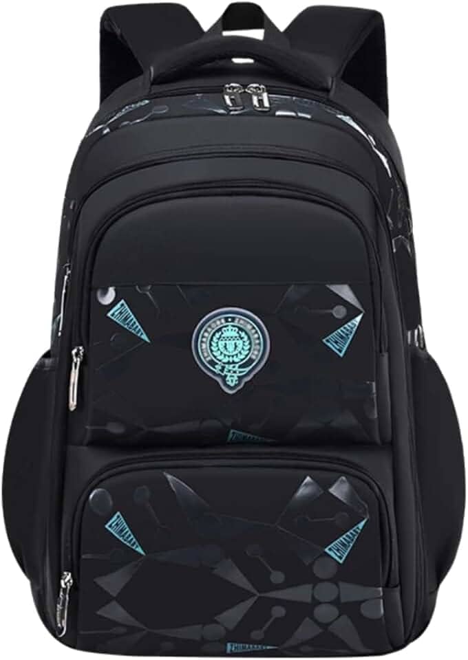 Mochila Masculina Bolsa Escolar Infantil Meninos Grande Espaço Lápis Fichario Notebook