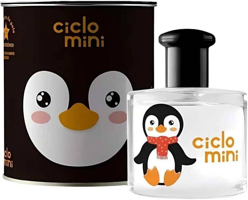 Ciclo Mini Colônia Infantil Pingucho, Deo Perfume em Lata para Meninos, 100ml