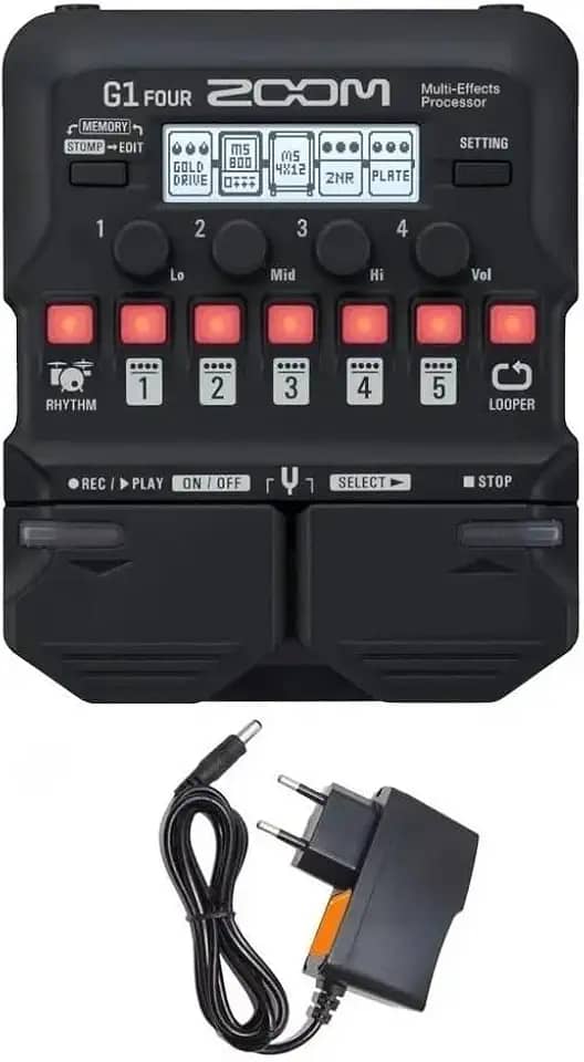 Pedaleira para Guitarra Zoom G1 Four