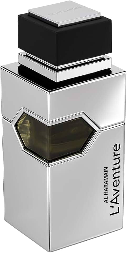 Al Haramain L'Aventure – Perfume árabe para homens – Fragrância de longa duração com notas de limão, bergamota, jasmim, almíscar, patchouli e âmbar – Eau de Parfum Árabe – Spray EDP de 200 ml