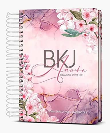 Bíblia King James 1611 Anote - Purple Flower