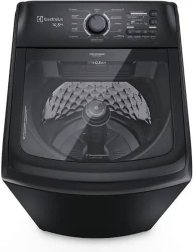 Electrolux Máquina de Lavar Electrolux 14,5kg Preta Efficient Cesto Inox, Jet&Clean e Filtro Fiapos (LEP15) 127V