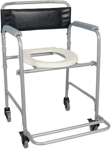 Cadeira de banho higienica Idoso dobrável aço 100 Kg D30
