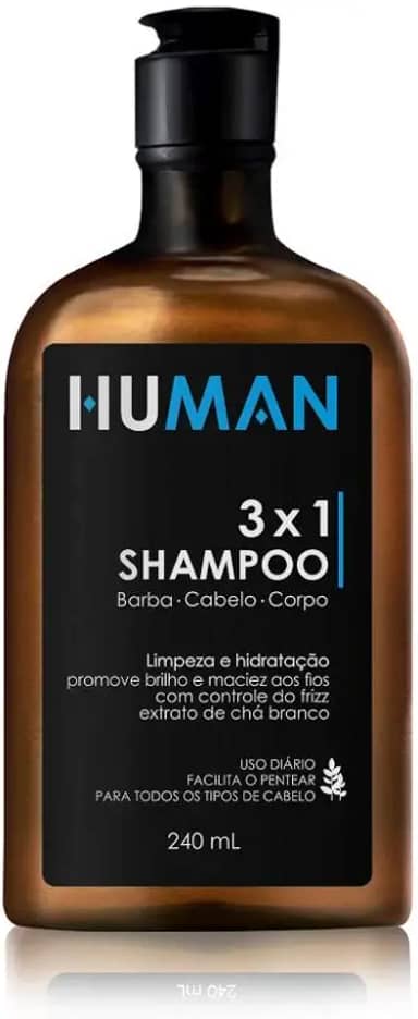 Shampoo 3 em 1 Human 240ml