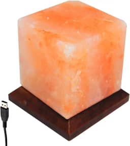 Abajur Luminária Terapêutica Sal Rosa do Himalaia Mini USB