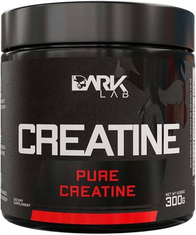 Creatina Pura Dark Lab 300g, Monohidratada 100% de Pureza, Sem Glúten, Sem Sabor