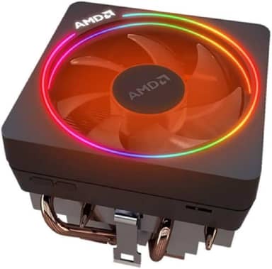 AMD Wraith Prism LED RGB Cooler Fan from Ryzen 7 2700X Processor AM4/AM2/AM3/AM3+ 4-Pin Connector Copper Base/Alum Heat Sink