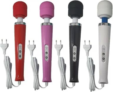 Varinha Magica elétrica com 10 vibrações, com cabeça totalmente flexível