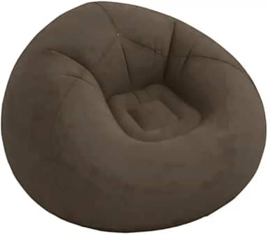Sofá Poltrona Puff Portátil Inflável Casa Evento Praia Viagem Acampamento Ambiente Internos Externo (MARROM)