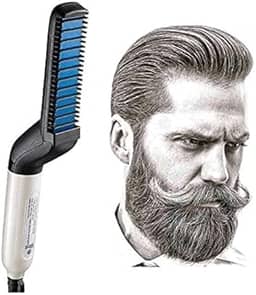 Pente Elétrico Chapinha Prancha Modela Alisa Barba E Cabelo
