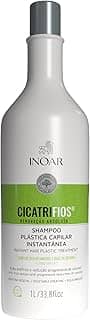 Inoar, Cicatrifios, Shampoo Reconstrutor, Hidratação Profunda e Redução de Volume, Pantenol, Creatina Vegetal e Rejucomplex®, Vegano – Para Cabelos Danificados ou Quebradiços, 1L