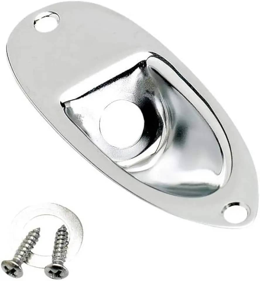 Fender Virola de guitarra elétrica Stratocaster Jack - Cromado