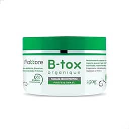 Máscara Capilar Reconstrutora Sem Formol B-tox Organique Fattore Anti frizz 250g