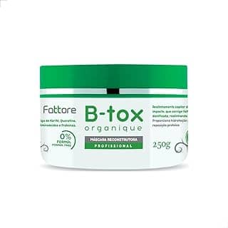 Máscara Capilar Reconstrutora Sem Formol B-tox Organique Fattore Anti frizz 250g