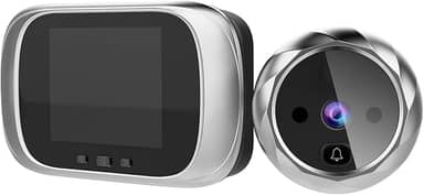Visor digital de porta olho mágico, câmera, campainha, tela LCD de 2,8 polegadas, visão noturna, fotografia, monitoramento digital de porta para segurança doméstica