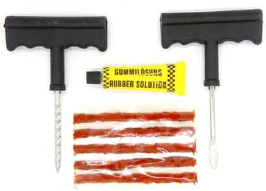 Kit Reparo Remendo Pneu Sem Câmara Carro Moto socorro