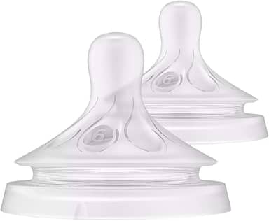 Bicos Pétala 3.0 Philips Avent com válvula anticólicas, fluxo Para Líquido Espesso (fluxo 6), pacote com 2, SCY966/02