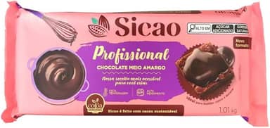 SICAO CHOCOLATE MEIO AMARGO EM BARRA 1,01KG - CRD-BL-7021370-B94