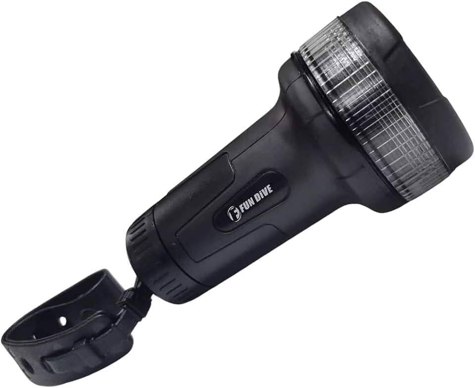 Lanterna À Prova D'água Thor Led Fun Dive Mergulho Pesca Sub (Preto)