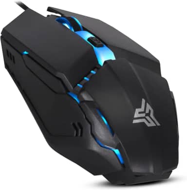 Mouse Gamer Anúbis Sensor Laser Óptico 1200dpi Led Rgb Colorido Ultra Leve 4 Botões Profissional Ambidestro com Fio Usb para Pc Computador Notebook Mac Xbox Series One S X e PS4 PS5