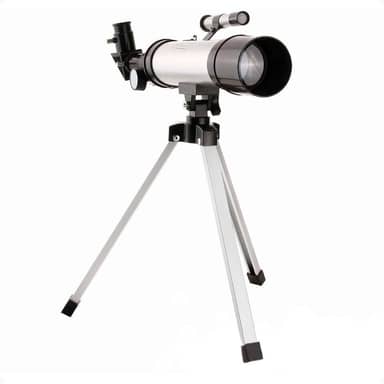 Telescópio Astronômico Refrator F36050 Abertura 50mm para Iniciantes em Observação Lunar e Celeste com Tripé