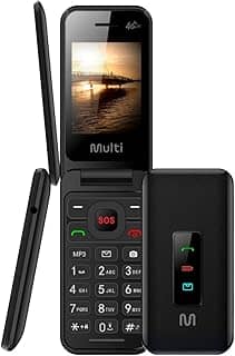Celular Flip Vita 4G Dual Chip MP3 Preto Multi - P9227