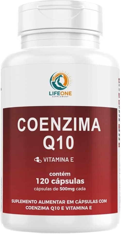 Life One Coenzima Q10 100mg, Vitamina E, 120 Cápsulas