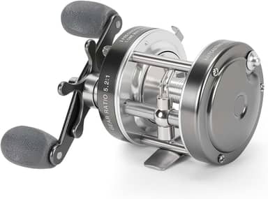 Carretilha de Pesca, Carreto de Pesca de Alto Perfil, Rácio RPM de 5,2:1, Adequado Para Áreas De Água Doce Ou Água Salgada Costeira