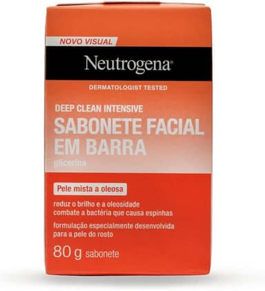 Neutrogena Sabonete Facial em Barra Deep Clean Intensive, 80g