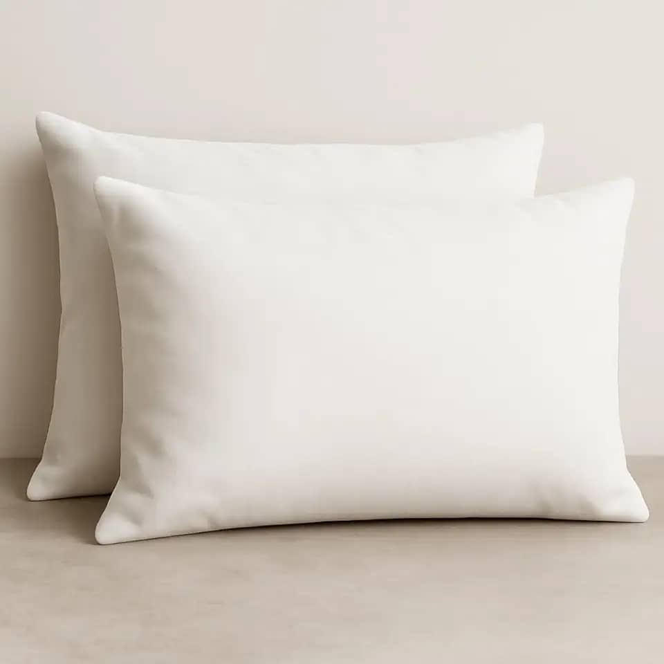 2 Fronhas de Travesseiro Avulsas Malha Lisa 100% Algodão (Branco)