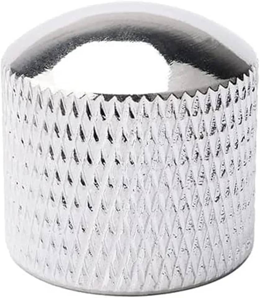 Knob Pressão Metal Cromado Para Guitarra Baixo