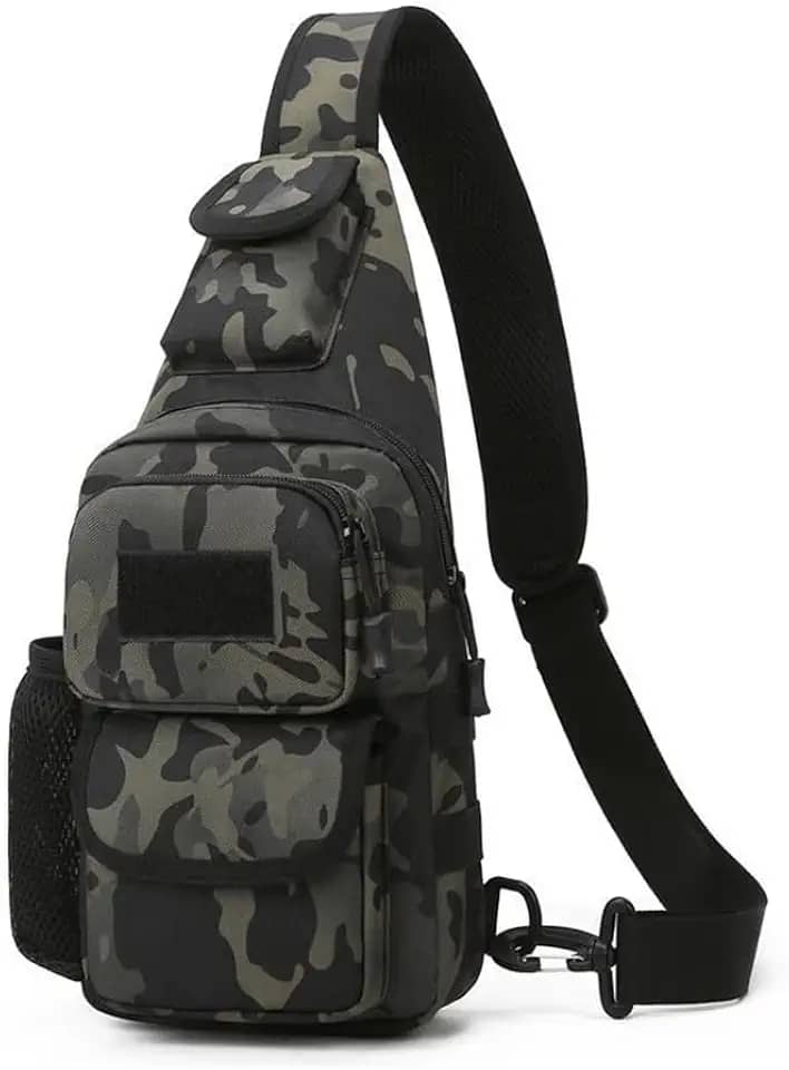 Mochila transversal masculina, bolsa tiracolo prática para esqui, mochila leve para caminhadas, viagens