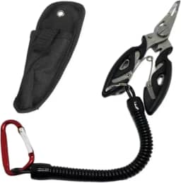 Alicate Tira Anzóis com Bainha, Cabo Salva Alicate com Mosquetão